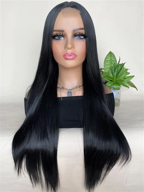 black long wig amazon|extra long black wig.